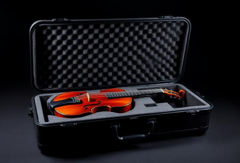Instrumentos Musicales: ejemplo de distribución interior del estuche
